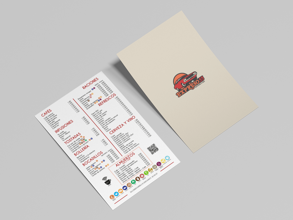 Carta Bar Expresso 55
